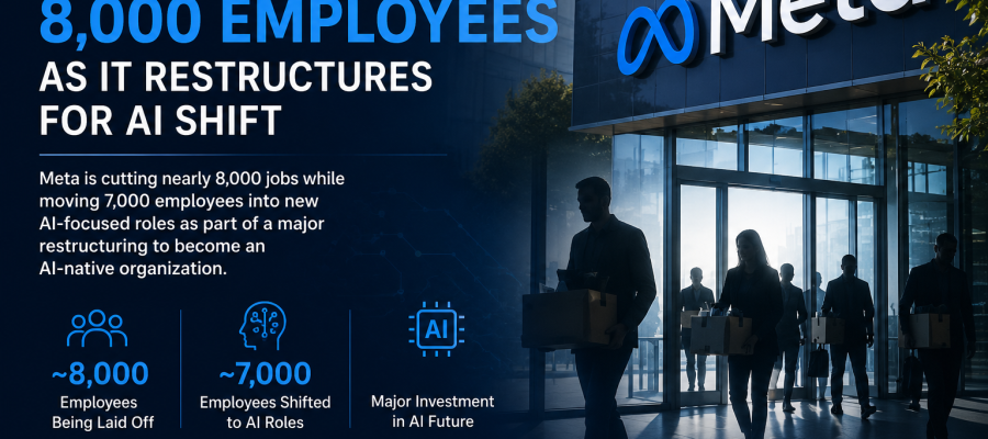 Meta’s Massive AI Restructuring: 8,000 Jobs Cut as the Company Reinvents Itself Around Artificial Intelligence