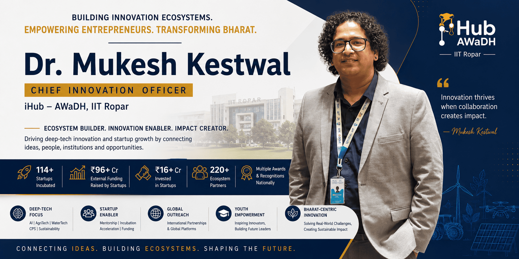 Dr Mukesh Kestwal Emerges as a Key Force in India’s DeepTech and Startup Ecosystem